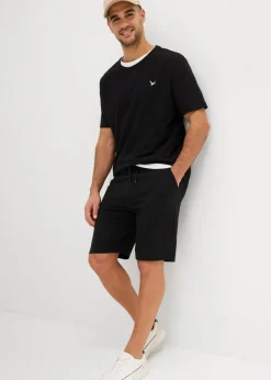 Camiseta y bermudas de punto (conjunto de 2 piezas) de algodón orgánico puro