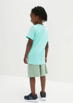 Camiseta y pantalón corto (conjunto de 2 piezas) de algodón orgánico