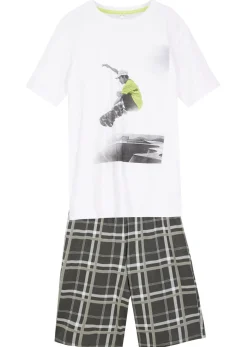 Camiseta y pantalón corto (conjunto de 2 piezas) de algodón orgánico
