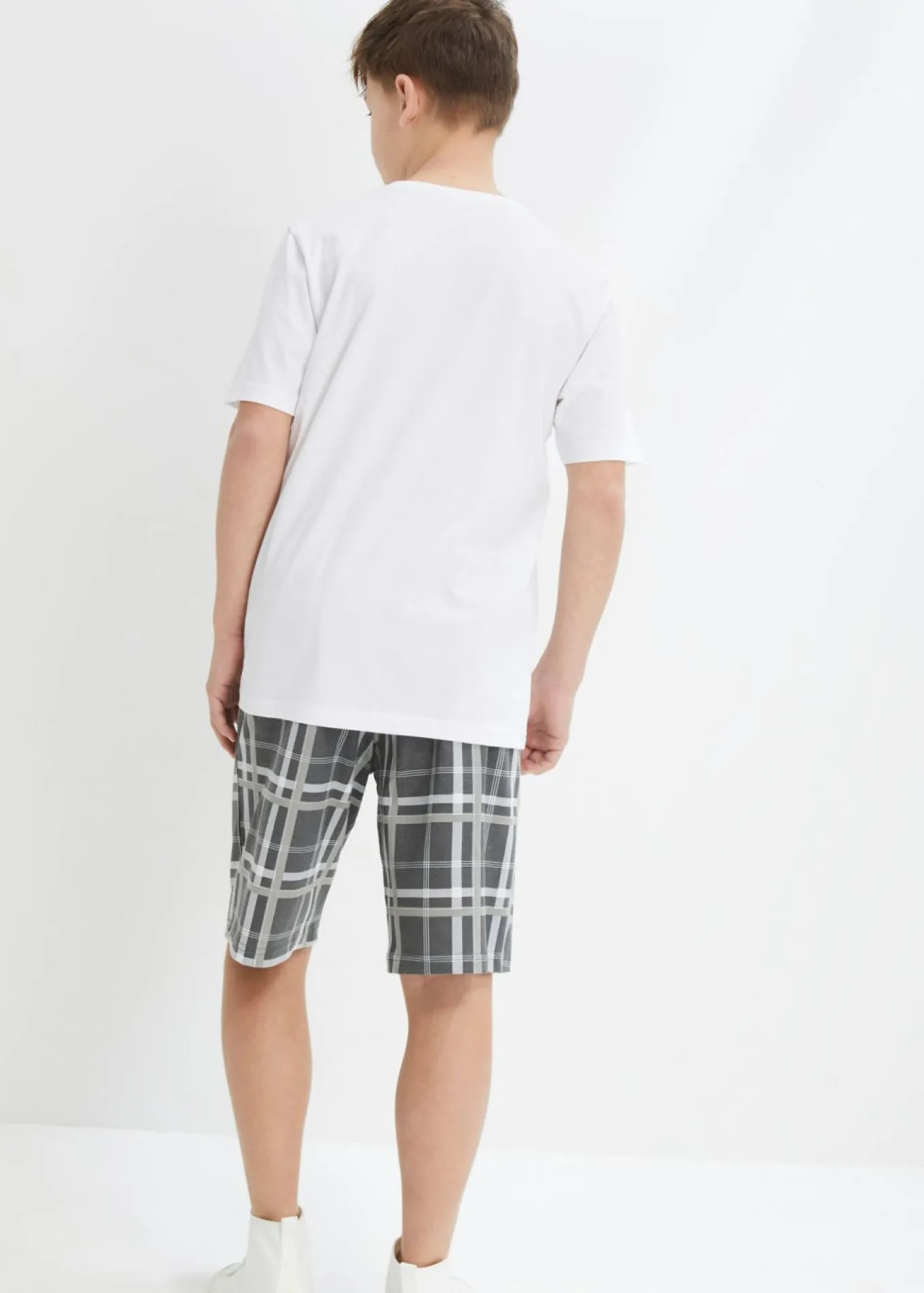 Camiseta y pantalón corto (conjunto de 2 piezas) de algodón orgánico