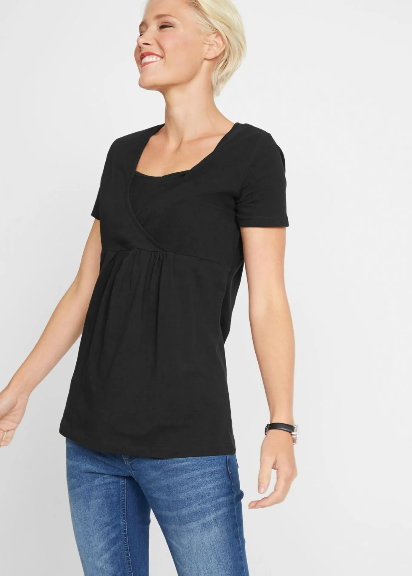 Camisetas premamá y de lactancia 2 en 1 (2 unidades)