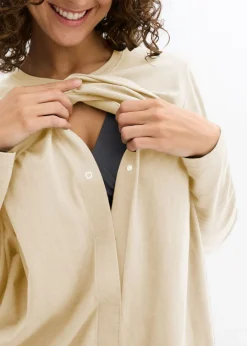 Camisetas premamá/de lactancia de algodón orgánico (2 unidades)