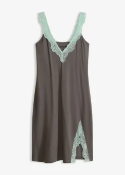 Camisón con viscosa y encaje
