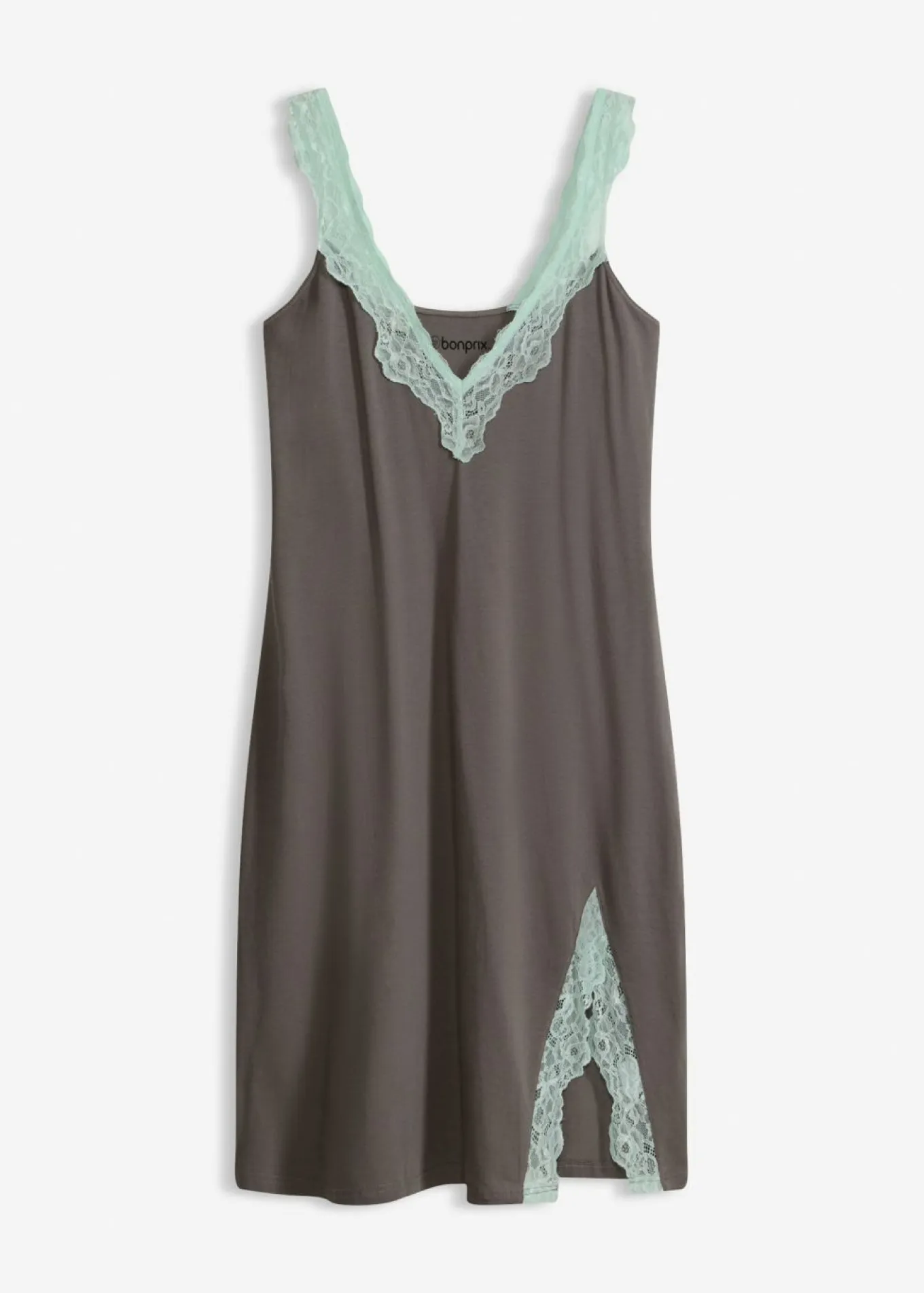 Camisón con viscosa y encaje