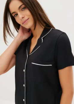 Camisón corto de algodón orgánico puro