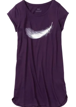 Camisón corto de algodón orgánico puro