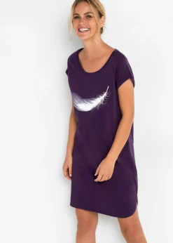 Camisón corto de algodón orgánico puro