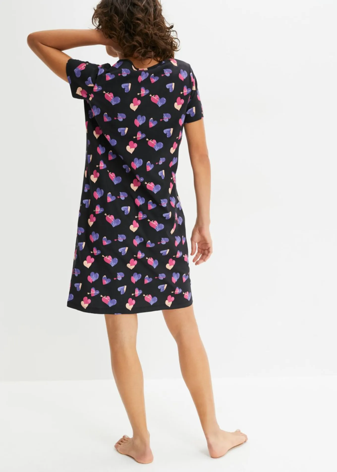 Camisón corto de algodón orgánico puro
