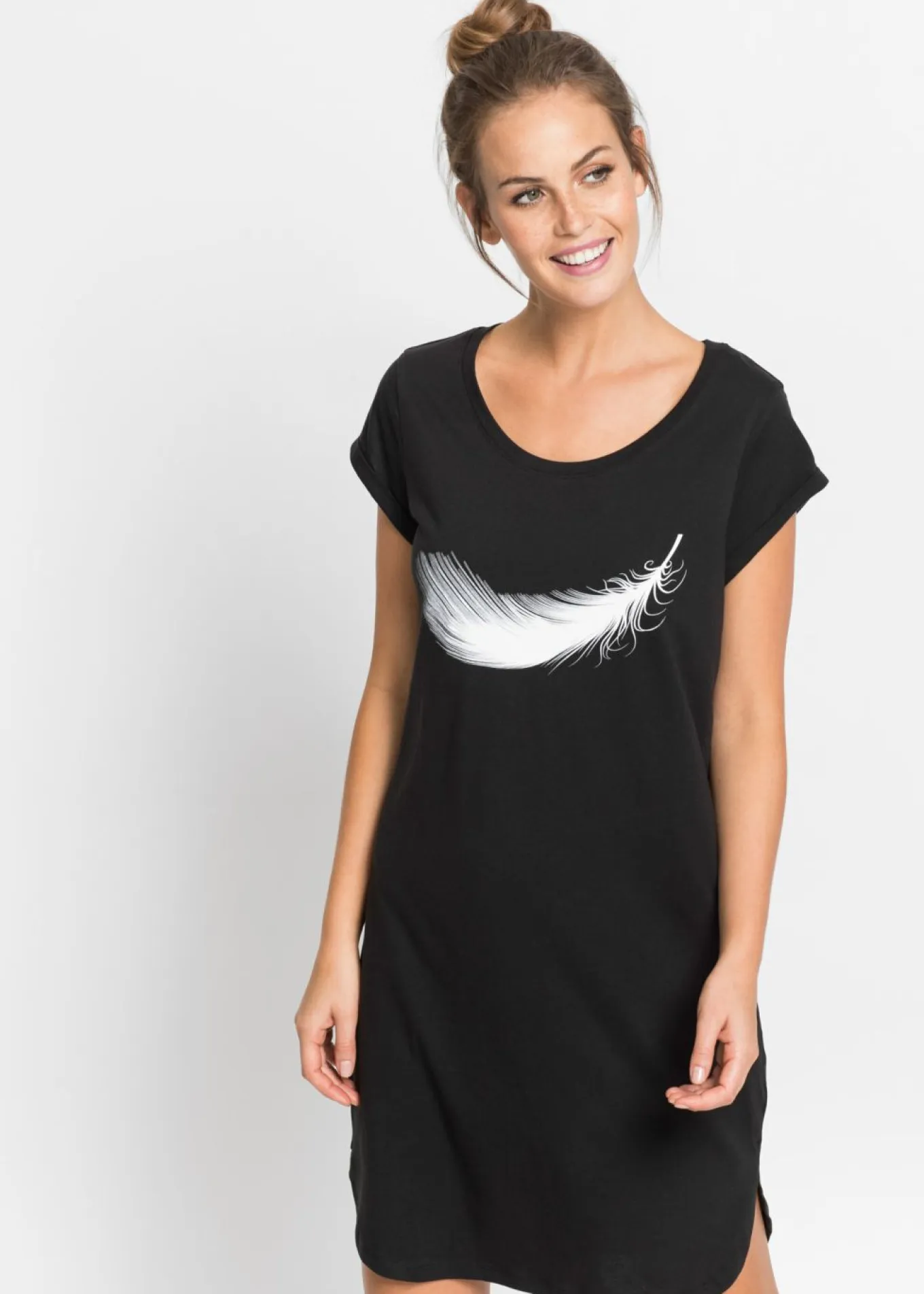 Camisón corto de algodón orgánico puro