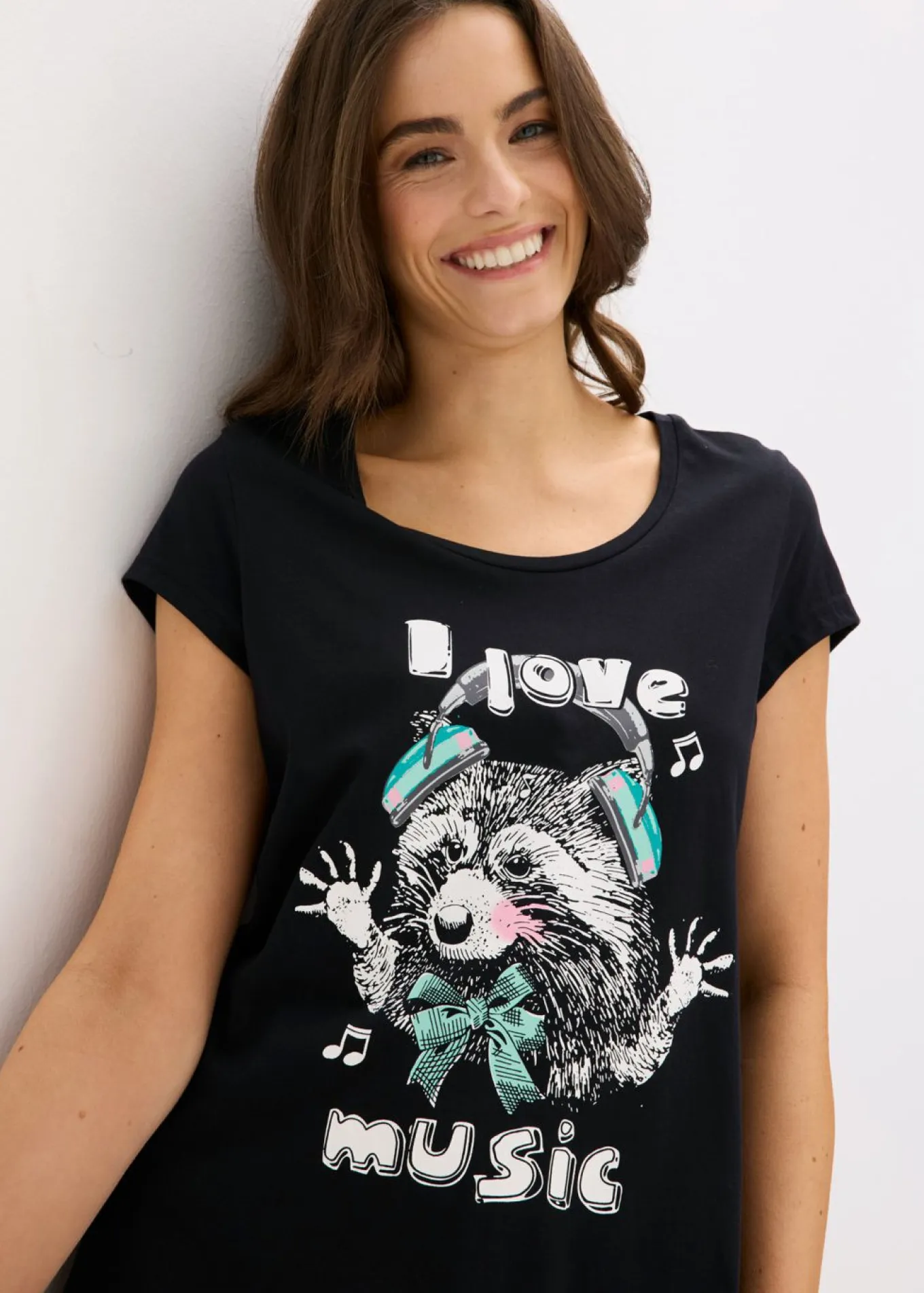 Camisón corto de algodón orgánico puro