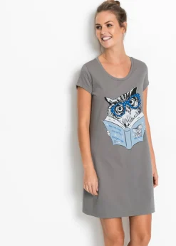 Camisón corto de algodón orgánico puro