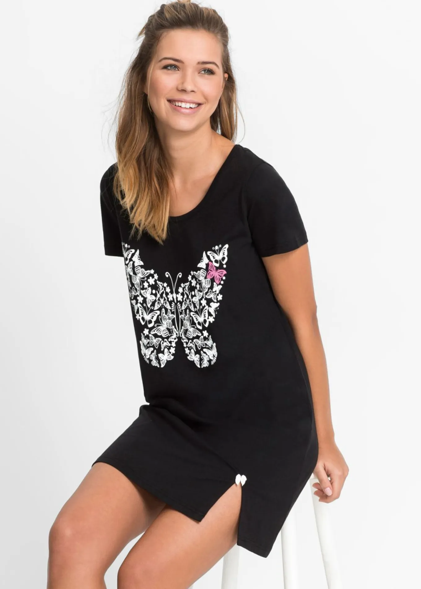 Camisón corto de algodón orgánico