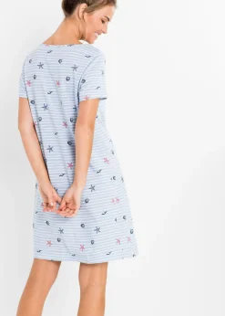 Camisón corto de algodón puro