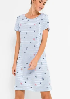 Camisón corto de algodón puro
