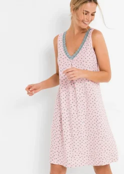 Camisón corto de mezcla suave de viscosa