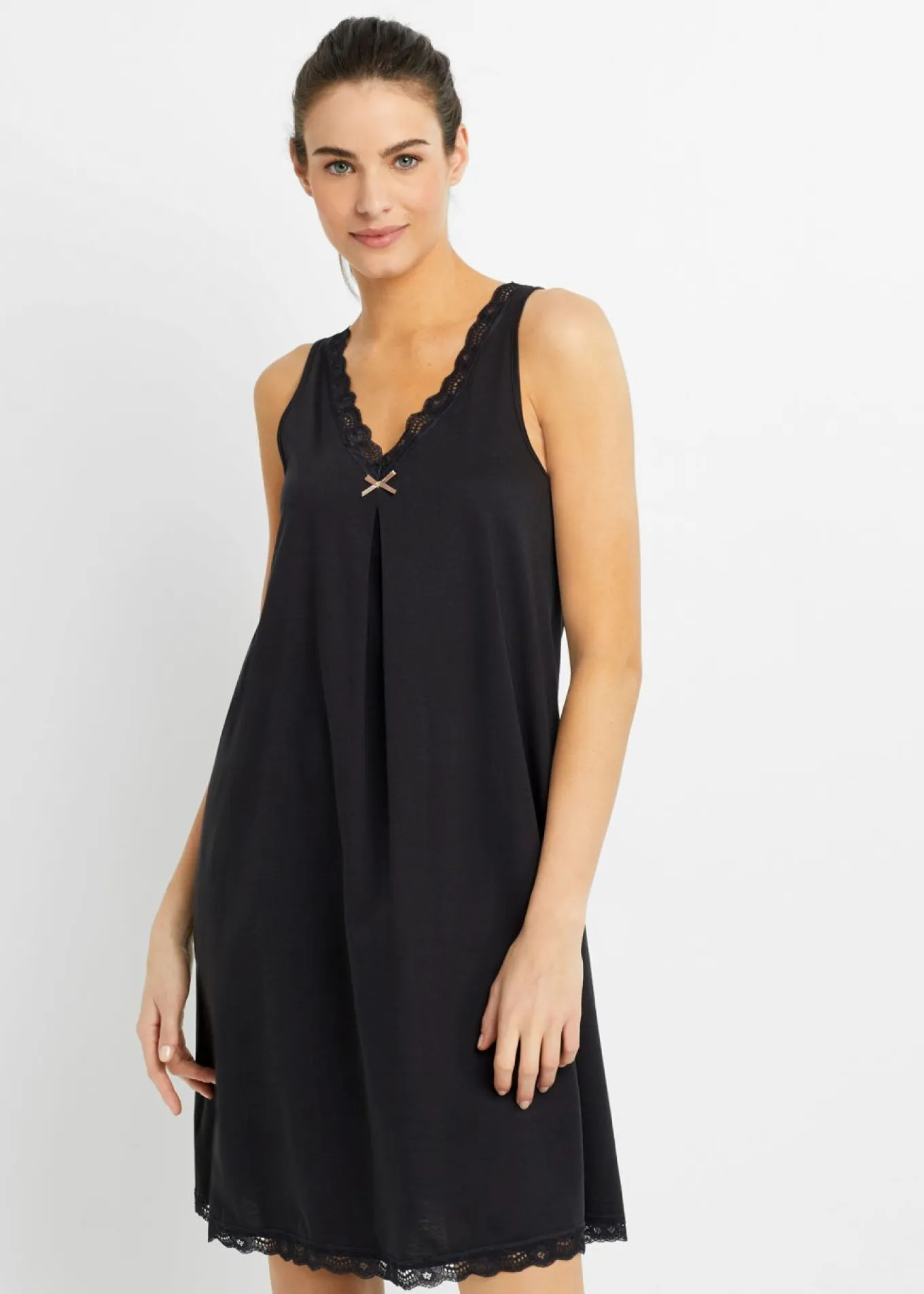 Camisón corto de mezcla suave de viscosa