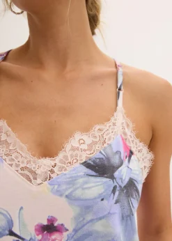 Camisón corto de suave mezcla de viscosa