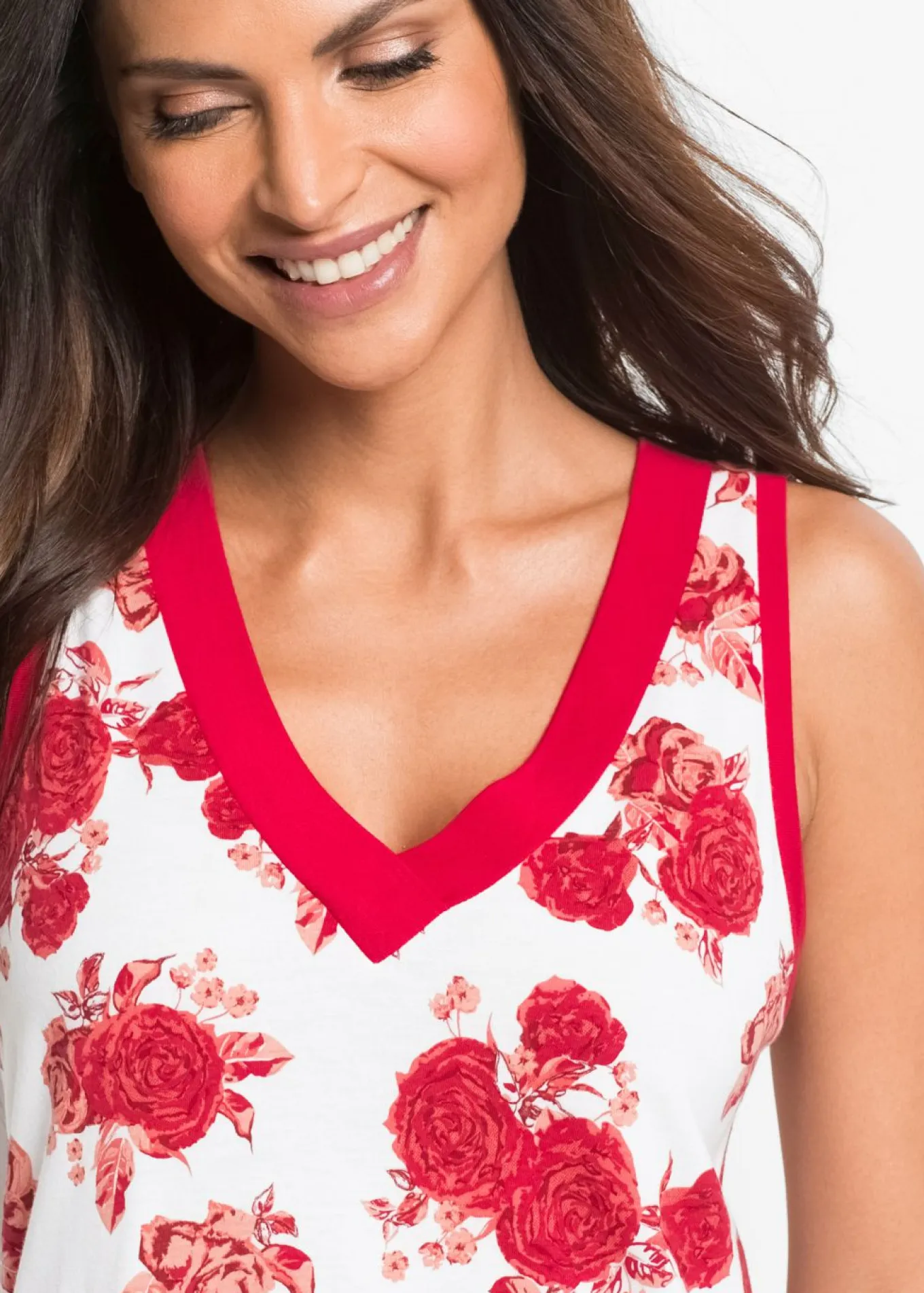 Camisón corto de suave mezcla de viscosa