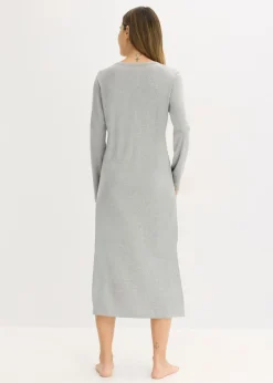 Camisón de canalé con botones