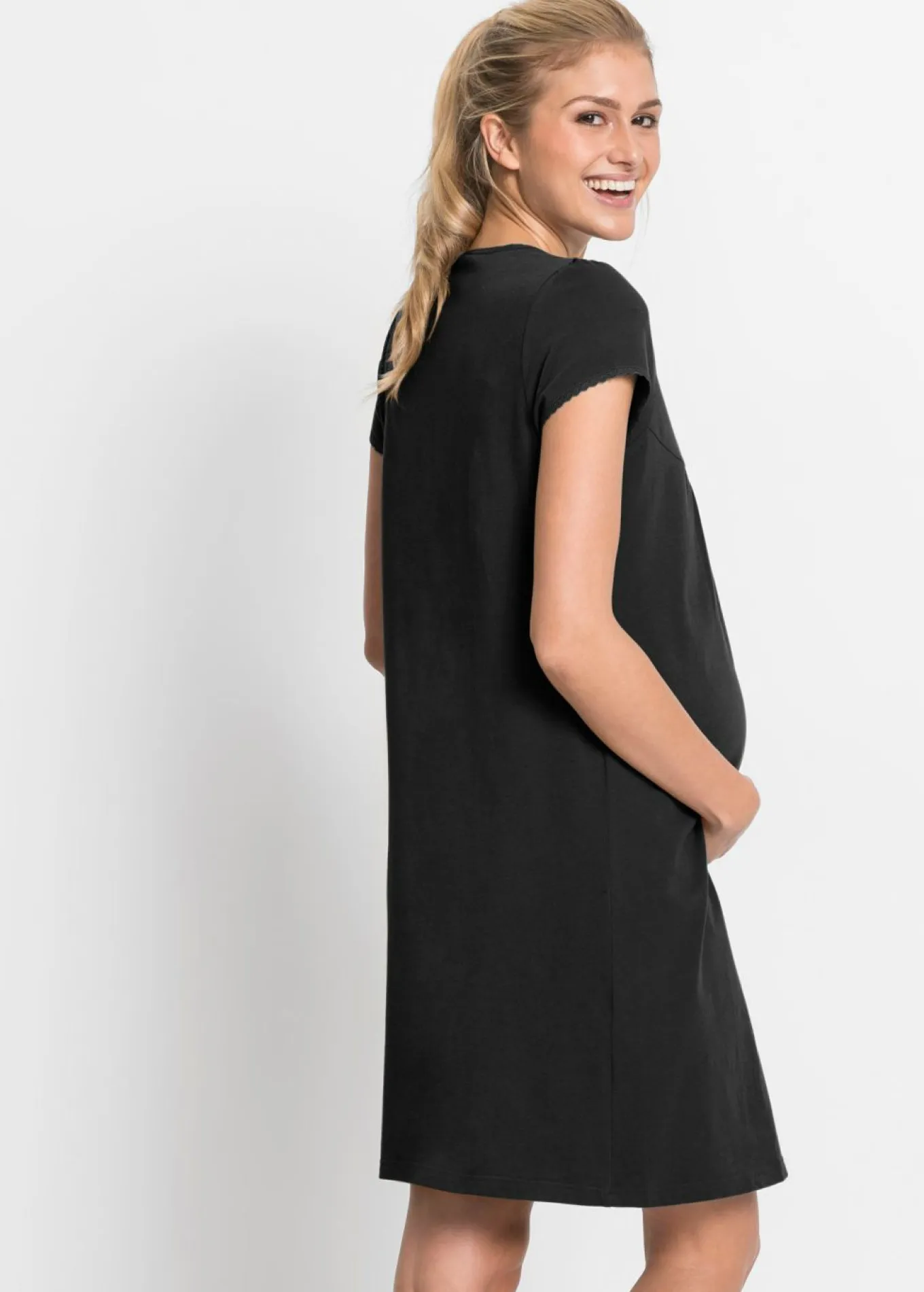 Camisón de lactancia de algodón orgánico