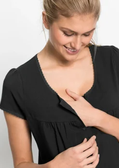 Camisón de lactancia de algodón orgánico