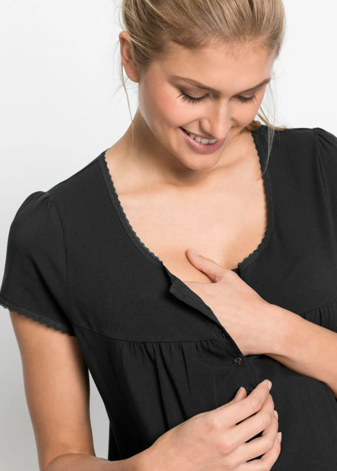 Camisón de lactancia de algodón orgánico