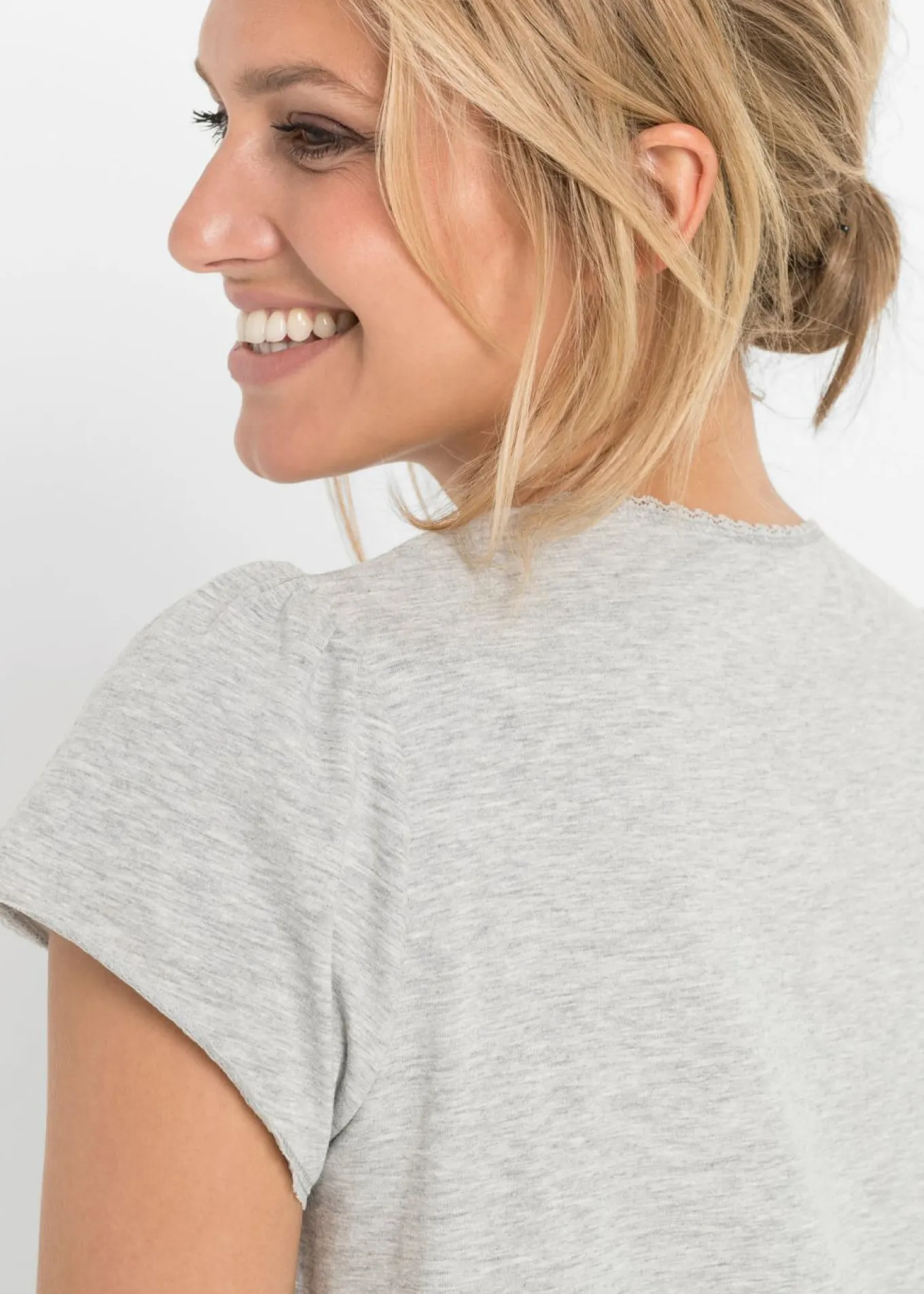 Camisón de lactancia de algodón orgánico