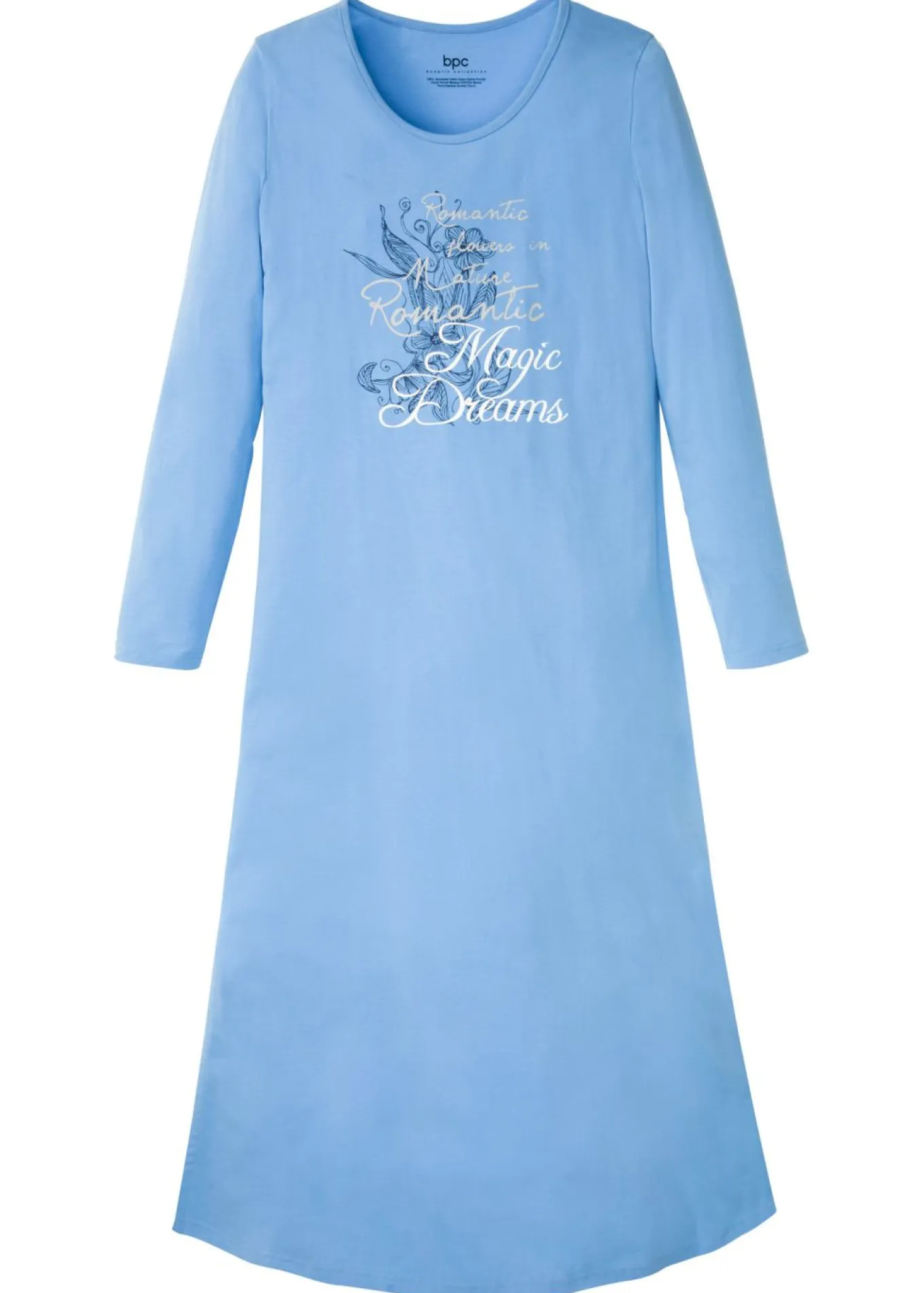Camisón largo de algodón orgánico puro