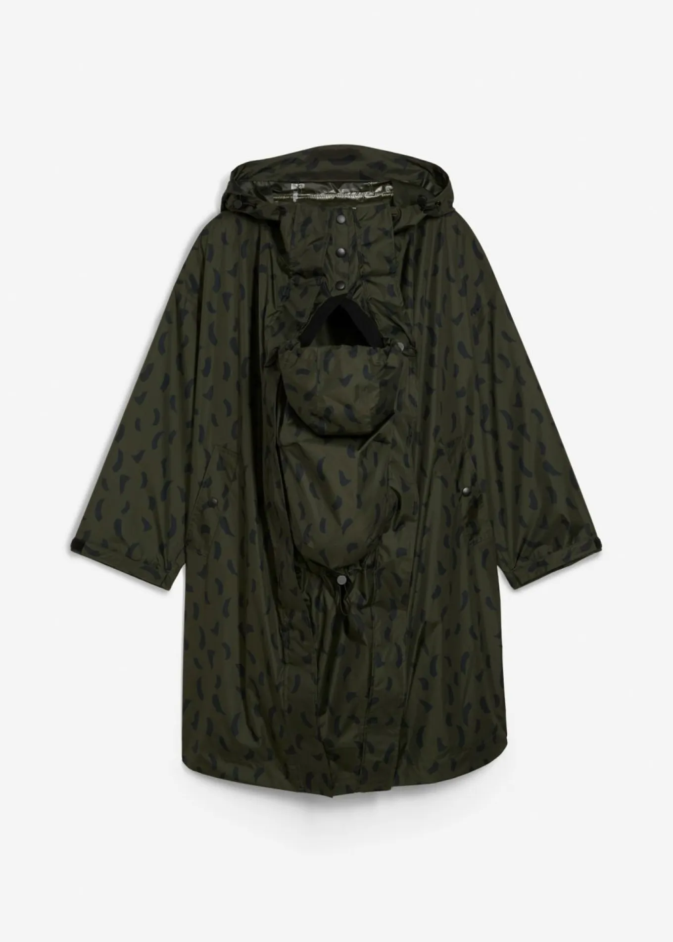 Capa impermeable premamá 3 en 1 con inserto de porteo y bolsa