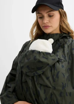 Capa impermeable premamá 3 en 1 con inserto de porteo y bolsa