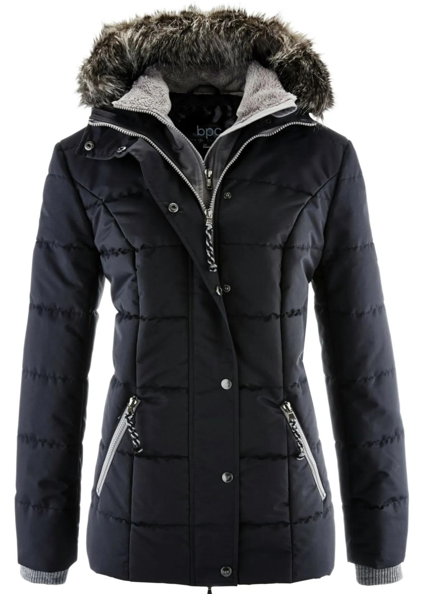 Cazadora de invierno con aspecto 2 en 1