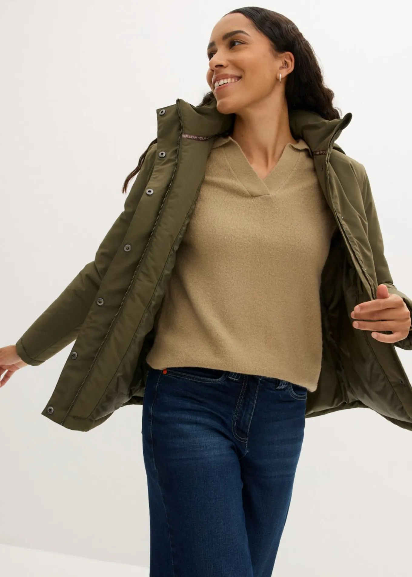 Cazadora de invierno con bolsillos