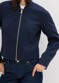 Cazadora de mezcla de viscosa suave
