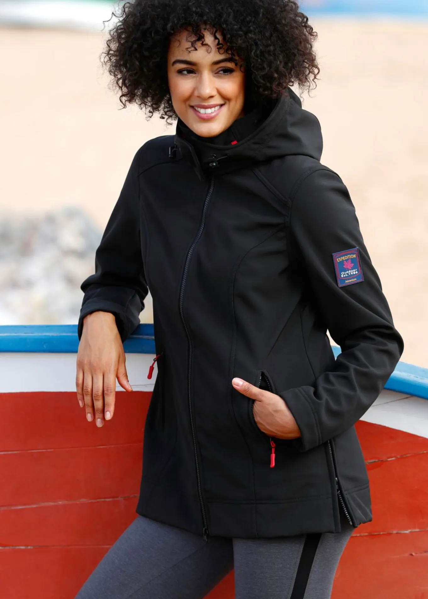 Cazadora de tejido suave impermeable