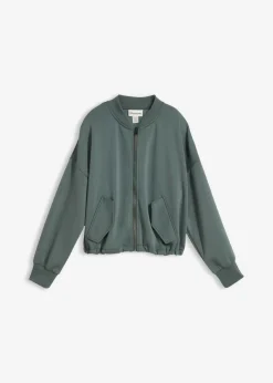 Cazadora oversize de neopreno de suave mezcla de viscosa