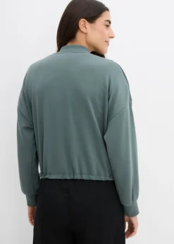Cazadora oversize de neopreno de suave mezcla de viscosa