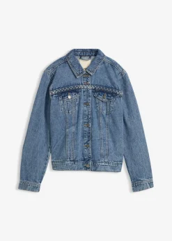 Cazadora vaquera con detalle trenzado