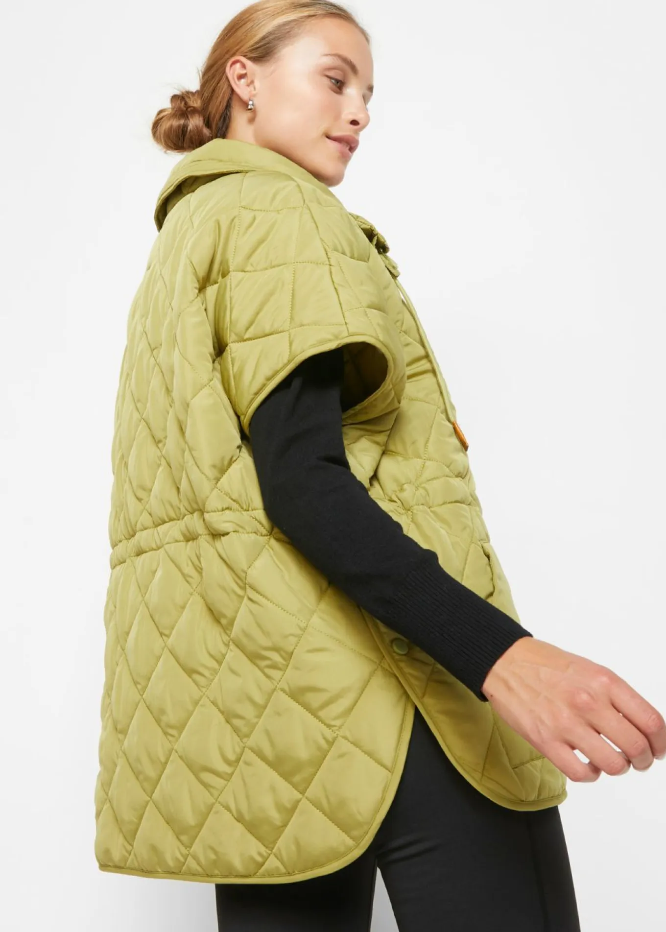 Chaleco acolchado y funcional, oversize, impermeable