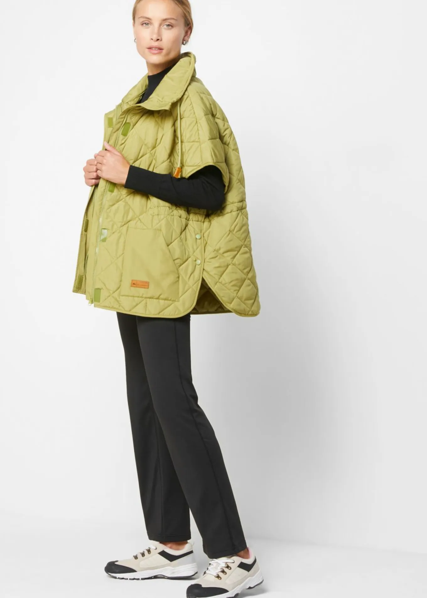 Chaleco acolchado y funcional, oversize, impermeable