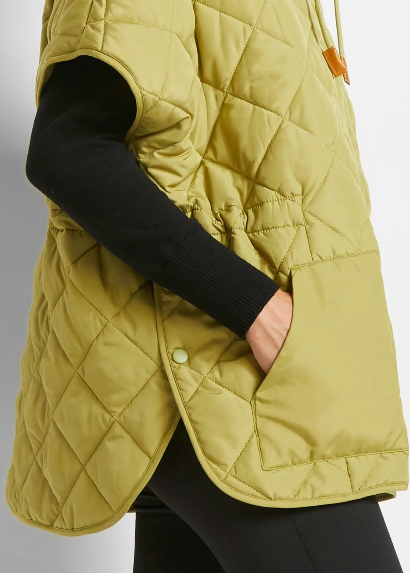 Chaleco acolchado y funcional, oversize, impermeable