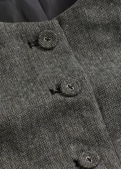 Chaleco con aspecto tweed