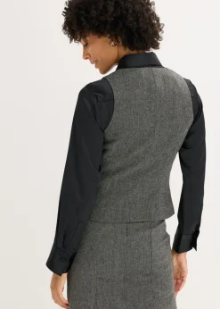 Chaleco con aspecto tweed