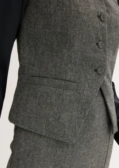 Chaleco con aspecto tweed