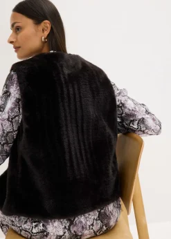 Chaleco de pelo sintético