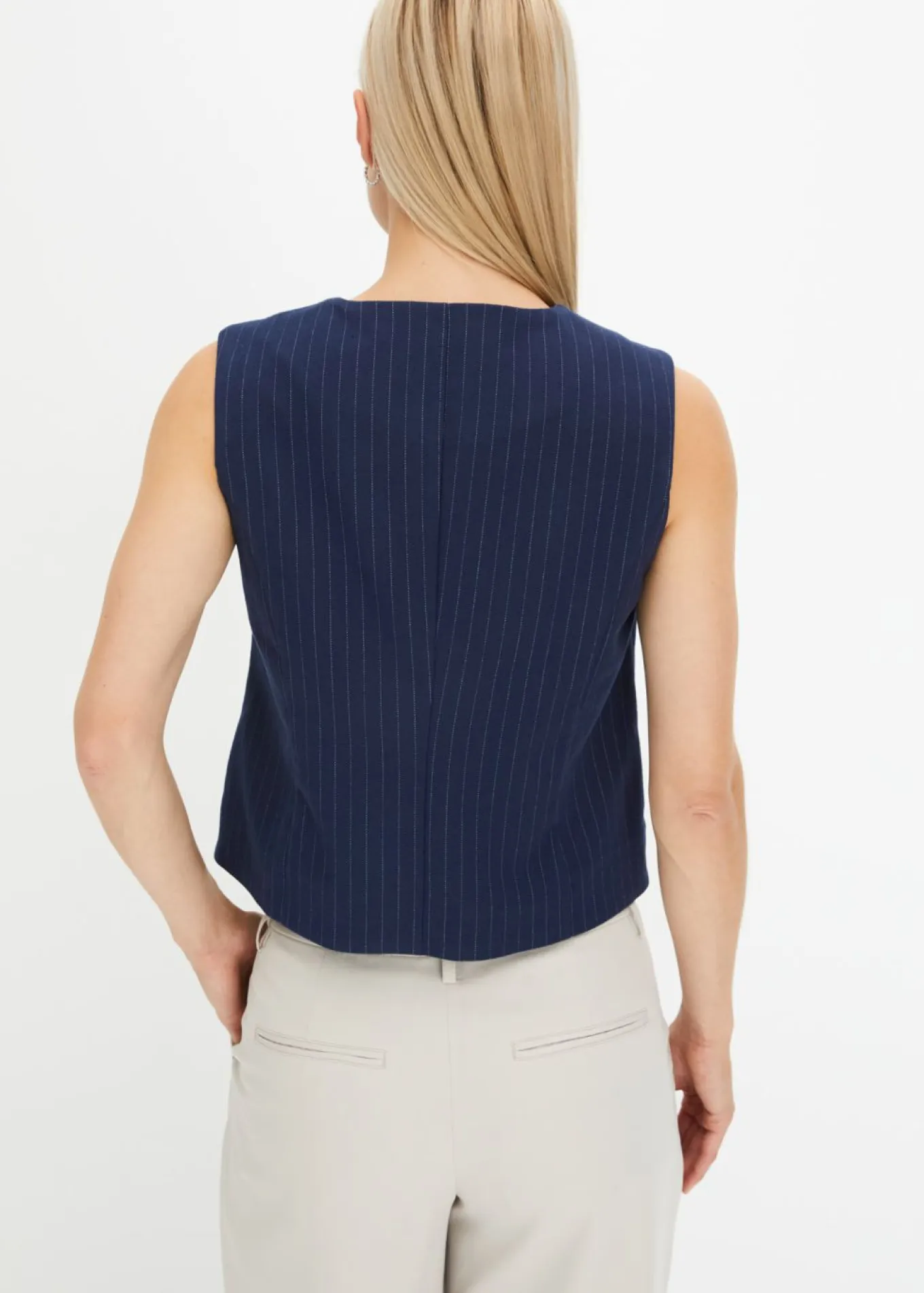 Chaleco de traje de mezcla de viscosa