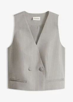 Chaleco de traje de raya diplomática