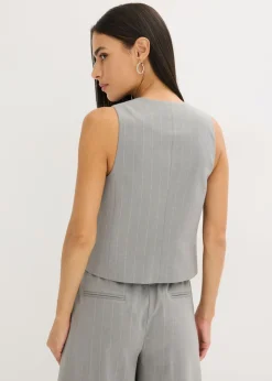 Chaleco de traje de raya diplomática