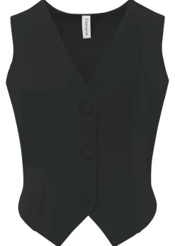 Chaleco de traje de tejido interlock resistente