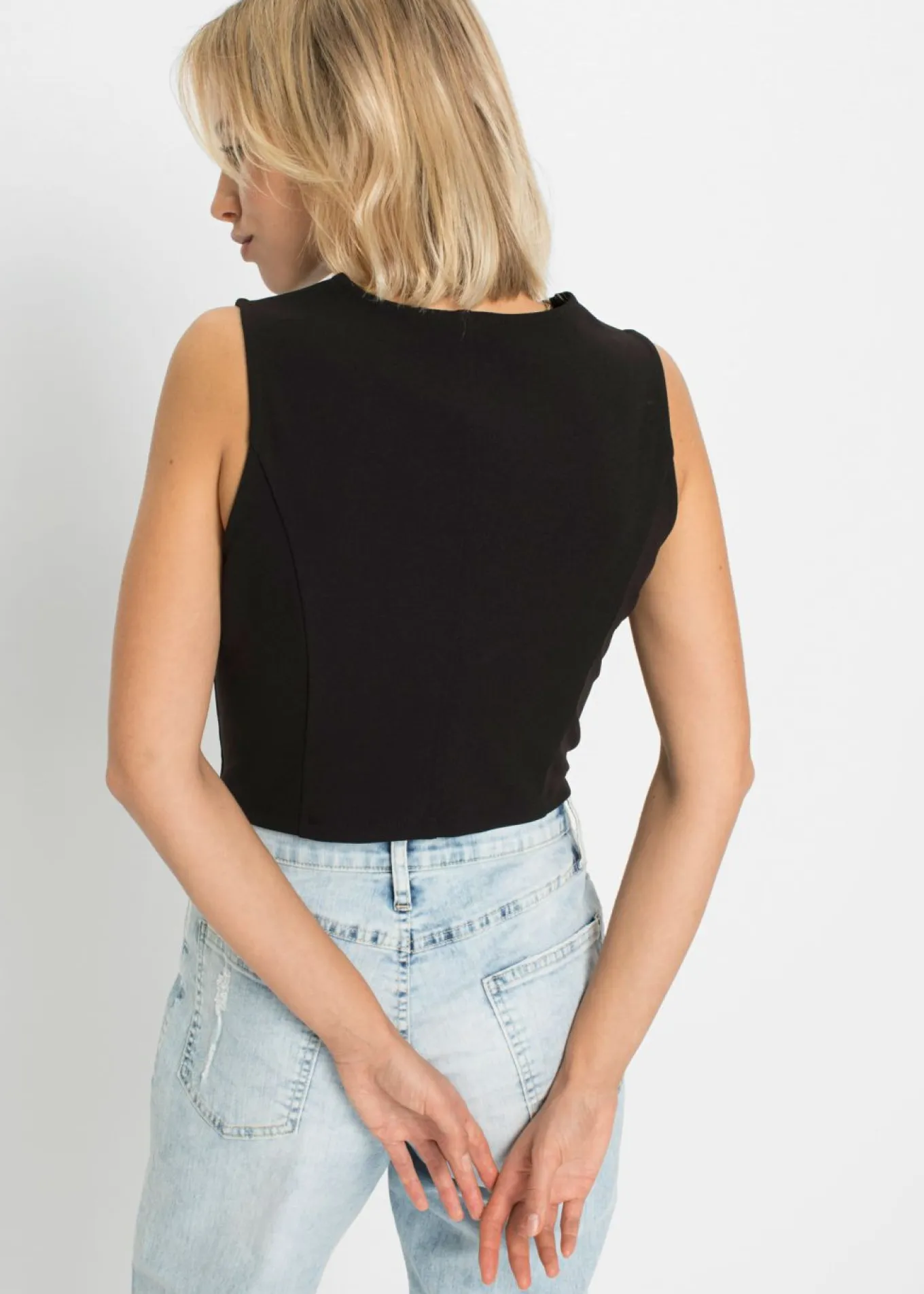 Chaleco de traje de tejido interlock resistente