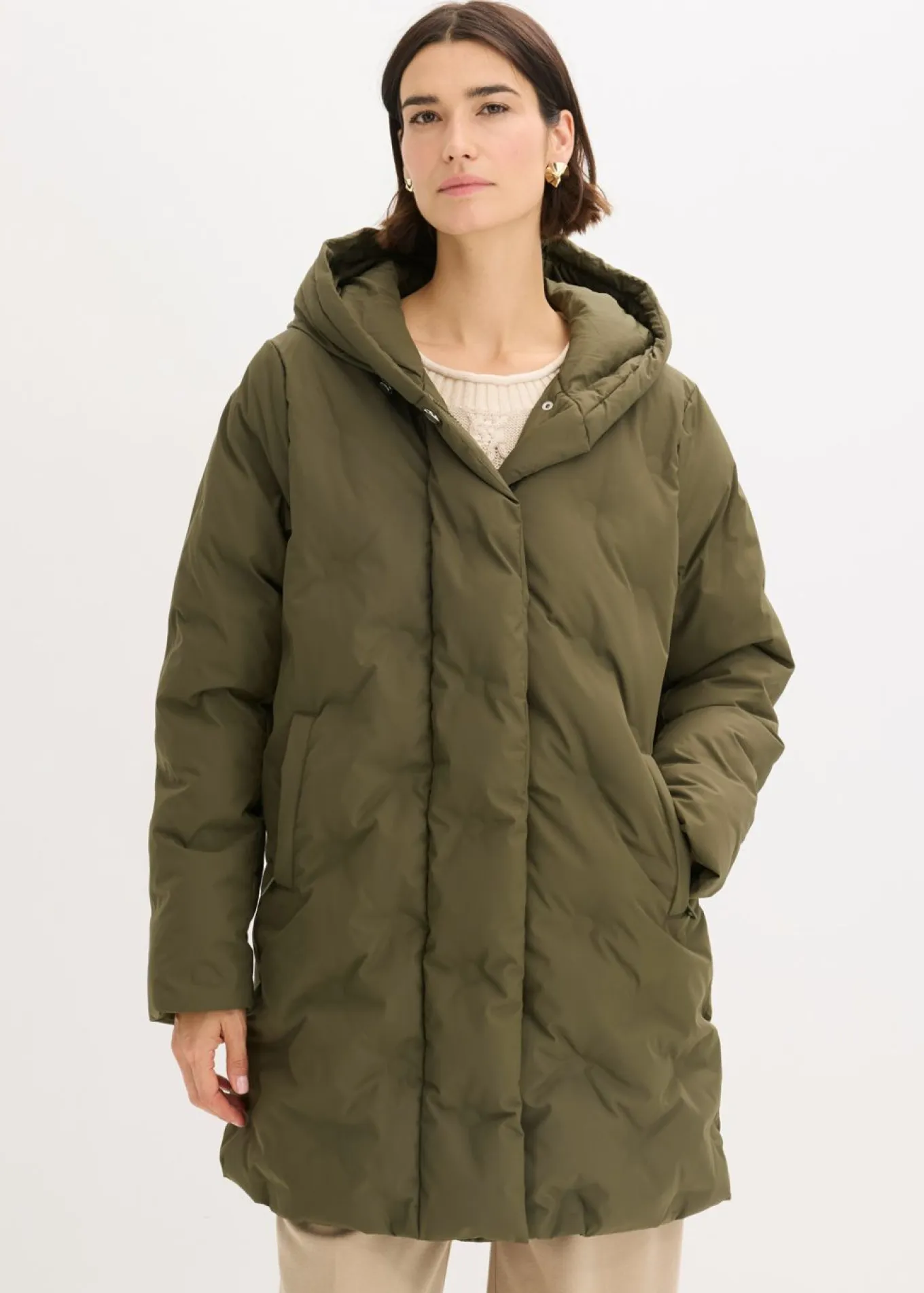 Chaqueta acolchada con aspecto 2 en 1
